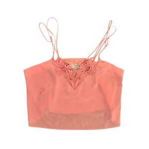 Vintage Victoria's Secret Pink Embellished Crop Camisole Size M